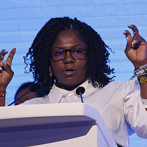 La vicepresidenta colombiana, Francia Márquez