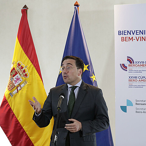 El ministro de Asuntos Exteriores, Unión Europea y Cooperación del Gobierno de España, José Manuel Albares