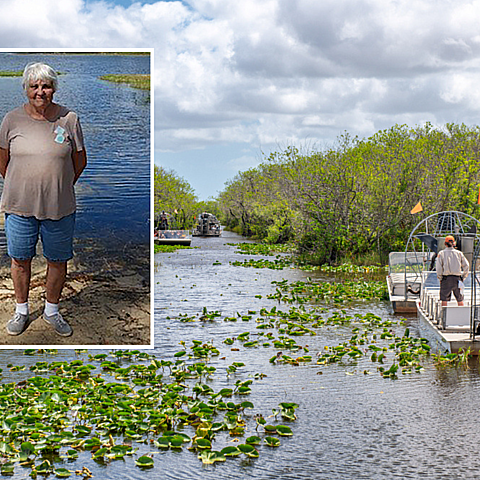 Un grupo de cazadores de pitones del sur de Florida encontró a una mujer de 75 años con demencia que llevaba un día desaparecida