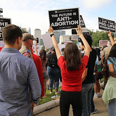 Imagen de manifestantes provida