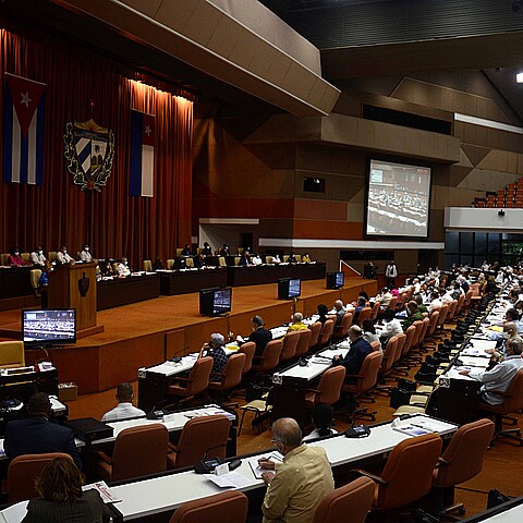 Fotografía de archivo de una sesión de la Asamblea Nacional del Poder Popular (ANPP), en La Habana (Cuba)