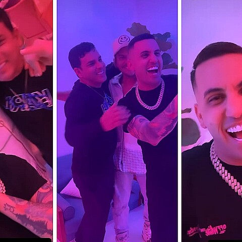 Los artistas se reunieron en un estudio musical de Miami