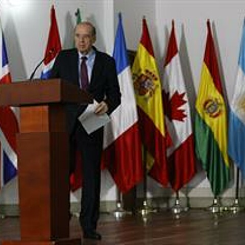Colombian Foreign Minister Alvaro Leyva