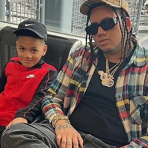 Gioser Luís Feliz, 9, and his father Sergio Luis Feliz from NYC