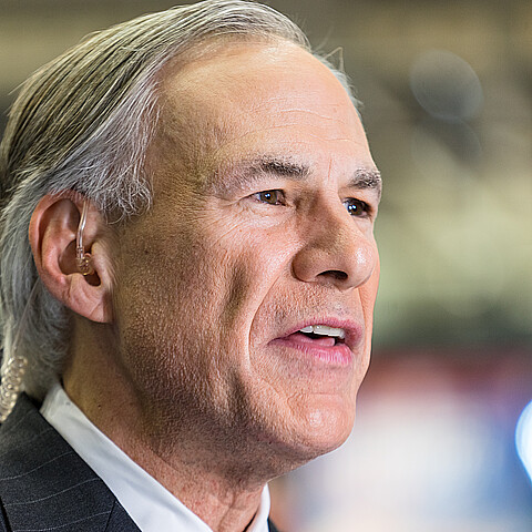 Texas Gov. Greg Abbott speaks to the media before the 2016 Republican National Committee debate