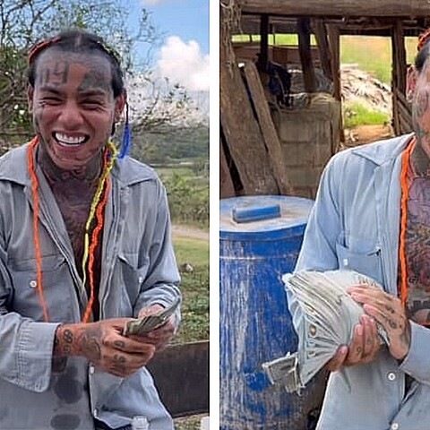 El rapero estadounidense repartió miles de dólares a los pobladores de Pinar del Río