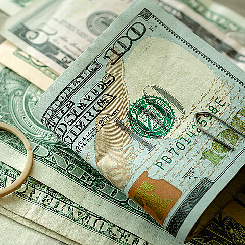 Billetes en dólares estadounidenses