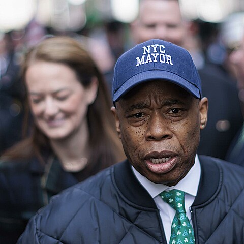 El alcalde de Nueva York, Eric Adams,