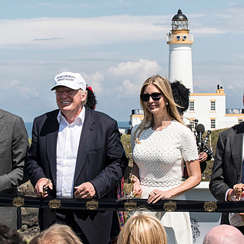 Los tres hijos del expresidente Donald Trump, Ivanka, Eric y Donald Trump Jr