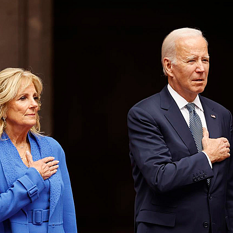 El presidente de EEUU, Joe Biden, y la primera dama estadounidense, Jill Biden