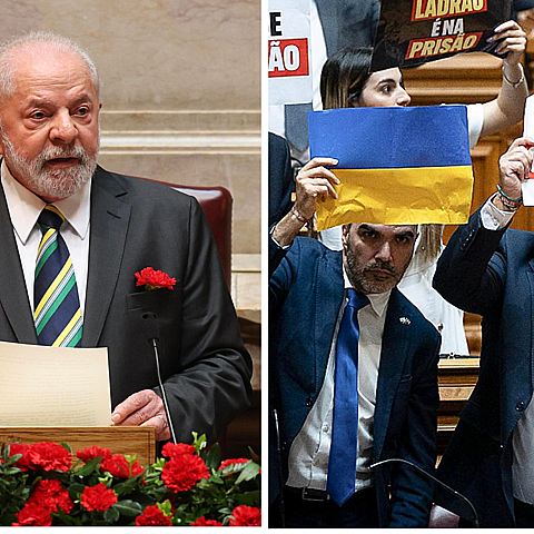 Abucheos y protestas durante el discurso del brasileño Lula da Silva en Portugal