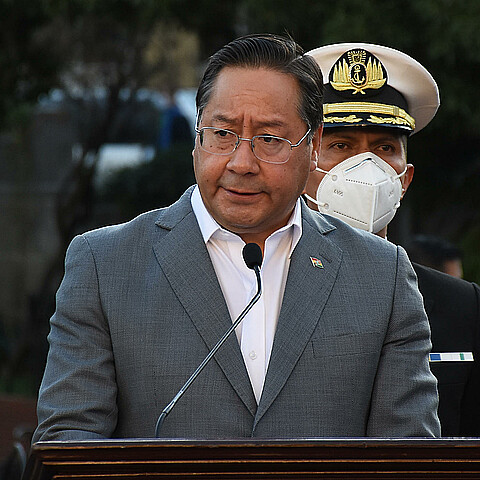 El presidente de Bolivia, Luis Arce