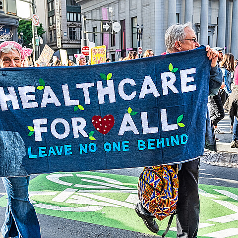 Healthcare protest