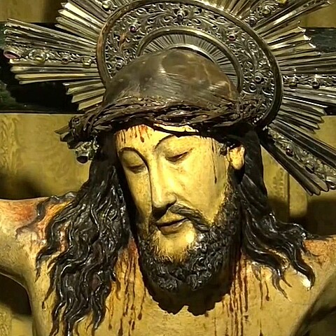 Cristo negro está sucio