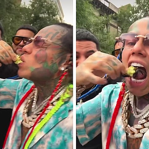 El polémico rapero fue criticado por comerse una araña 