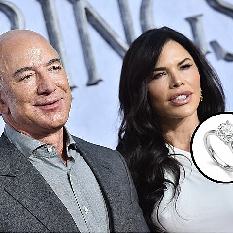 Lauren Sánchez muestra el enorme anillo de compromiso que le dio Jeff Bezos