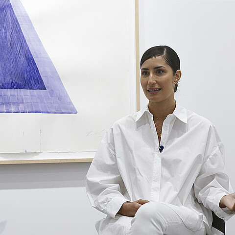 La artista Rachel Valdés Camejo (La Habana, 1990), famosa por sus grandes instalaciones