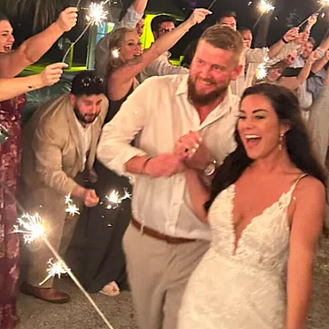 On April 28, Aric Hutchinson and Samantha Miller tied the knot and celebrated their marriage in Folly Beach, South Carolina