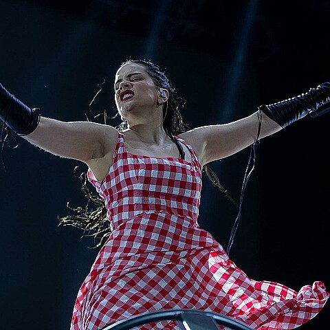 La artista ofreció un concierto gratuito en la Ciudad de México en abril