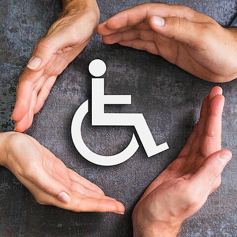 Personas con discapacidad.