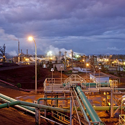 La planta de Sherrit en Moa.