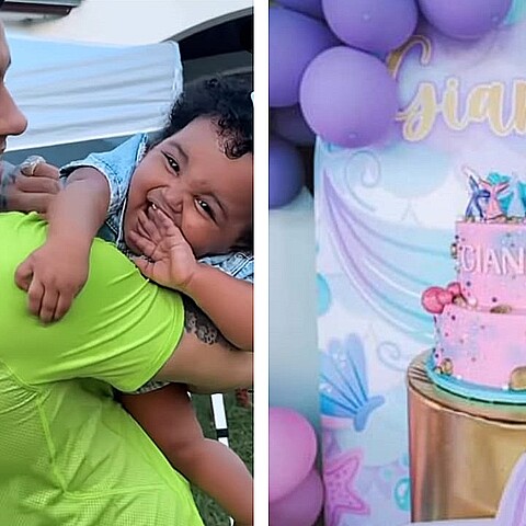 El artista celebró por todo lo alto con su pequeña hija 