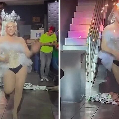 La artista mexicana sufrió un terrible accidente sobre el escenario 