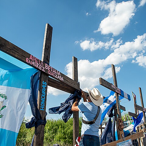 San Antonio memorial honoring migrants who died in tractor trailer in 2022