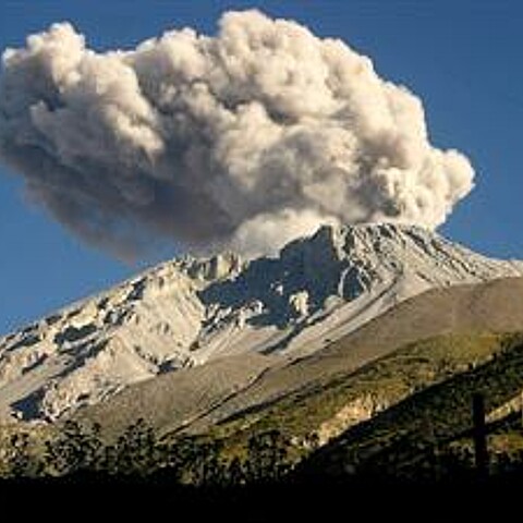 Ubinas volcano in Peru 