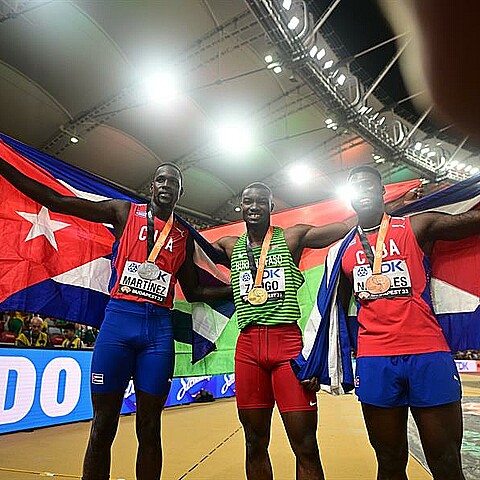 Gran actuación de cubanos en triple salto