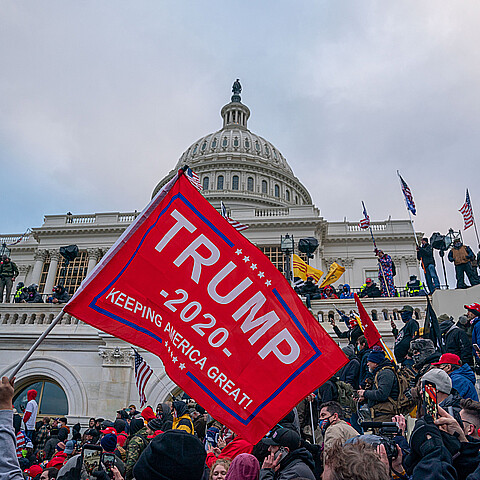 Trump protestors protest at the U.S. Capitol complex on Jan. 6, 2021