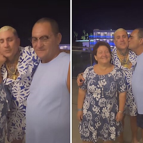 El reguetonero cubano vivió un emocionante reencuentro con sus padres