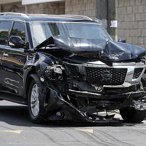 Camioneta accidente de tráfico