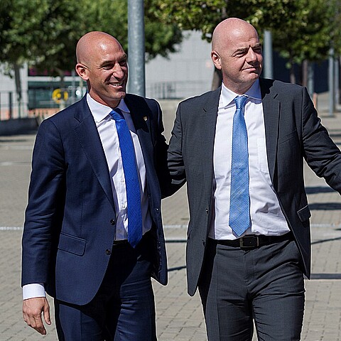 El presidente de la Real Federación Española de Fútbol(RFEF), Luis Rubiales