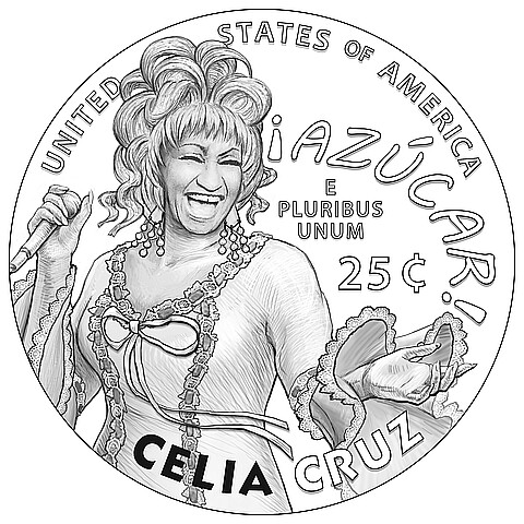 The Celia Cruz U.S. Quarter will be minted in 2024