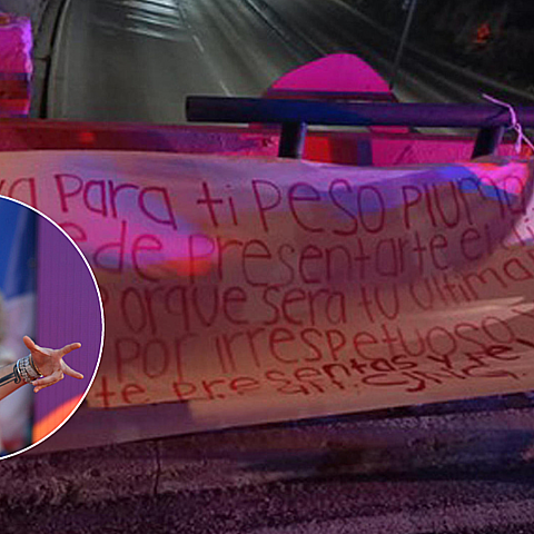 El artista mexicano fue amenazado de muerte por unas "narcomantas"