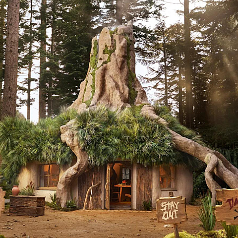 La casa del ogro animado ya está disponible para rentar 