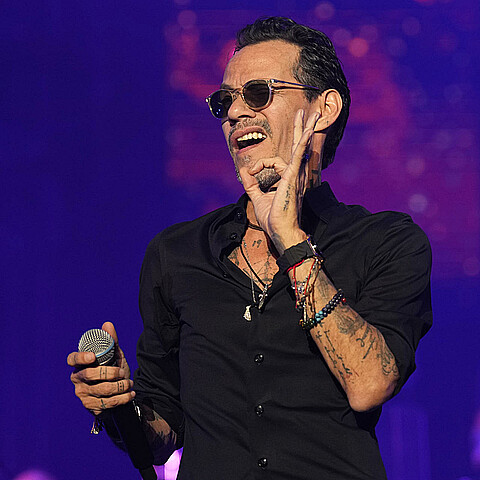 Fotografía de archivo del músico y cantante Marc Anthony durante un concierto. 