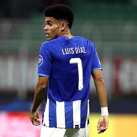 Liverpool soccer player Luis Diaz