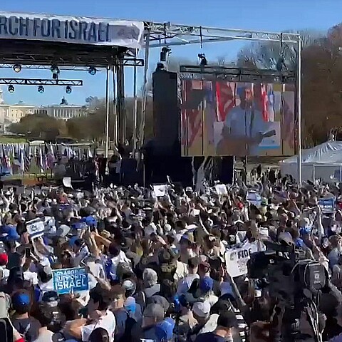 Miles se manifiestan a favor de Israel