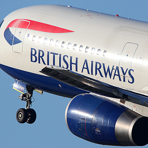 British Airways commercial airliner
