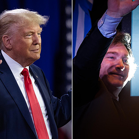 Donald Trump llama a Javier Milei para felicitarlo por su victoria