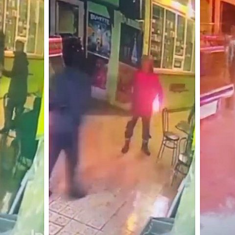 Un hombre prendió fuego a unos niños en medio de un local de comida 