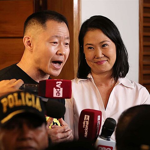 Keiko and Kenji Fujimori, the son and daughter of former President Alberto Fujimori prepare for their father's release from prison