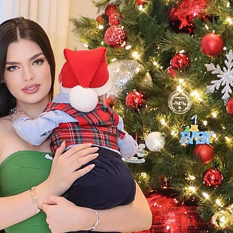 La modelo paraguaya compartió tiernas fotos con su bebé