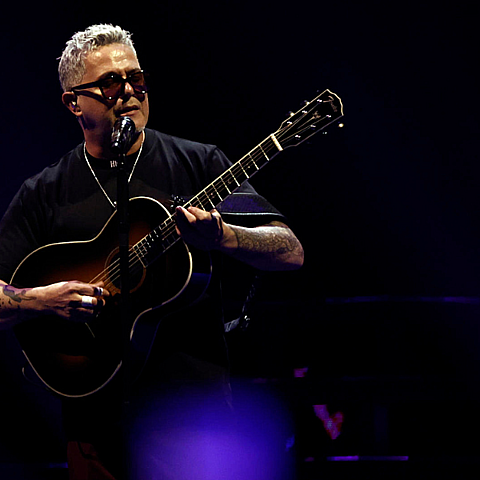 El cantautor y compositor español Alejandro Sanz.