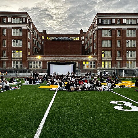 James Madison High School football field on Senior Movie Night, Oct. 13, 2023