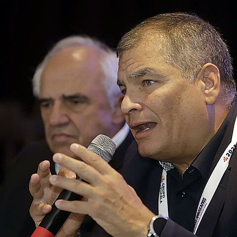 El expresidente socialista Rafael Correa