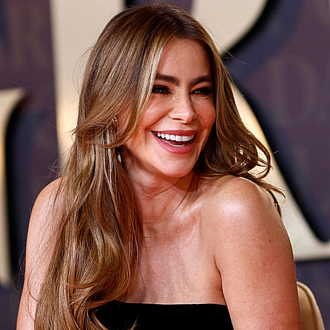 La actriz colombiana Sofía Vergara, durante la presentación de la serie de Netflix 'Griselda', este martes en Madrid.