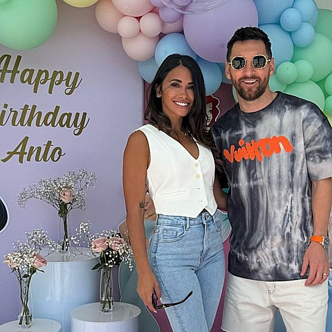 La esposa de Messi recibió una tierna felicitación en su cumpleaños 